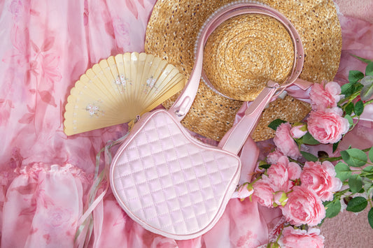 Elegant Kitty Bag - Quilted Pink
