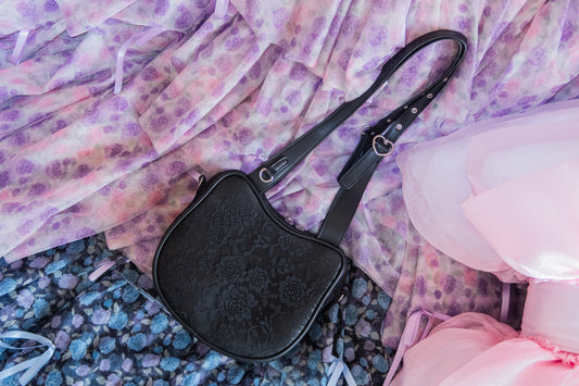 Elegant Kitty Bag - Black Lace
