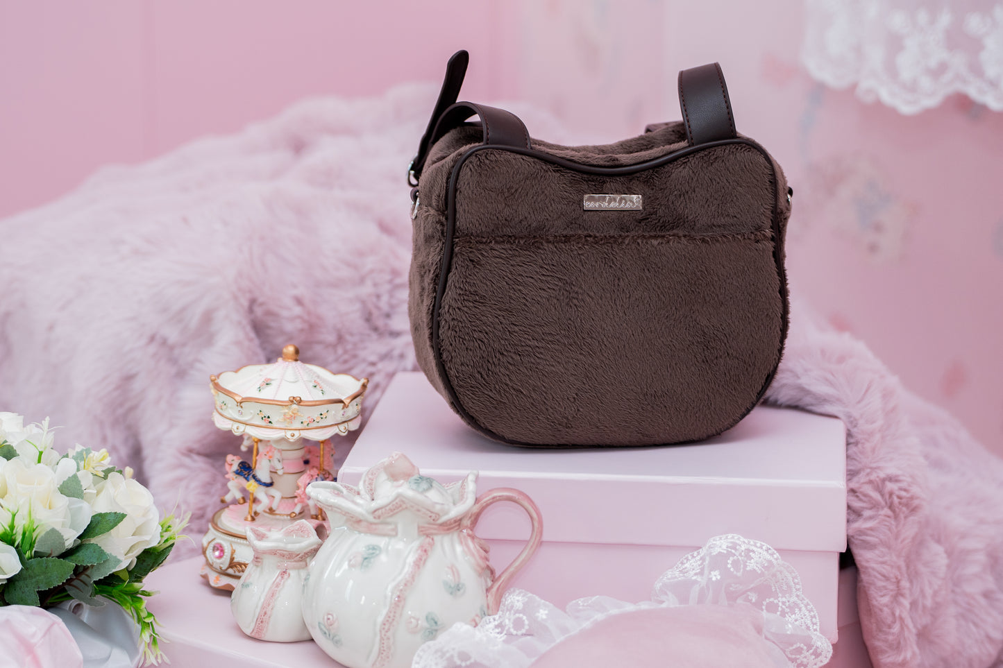 Fluffy Kitty Bag - Chocolate Kitty [PREORDER]