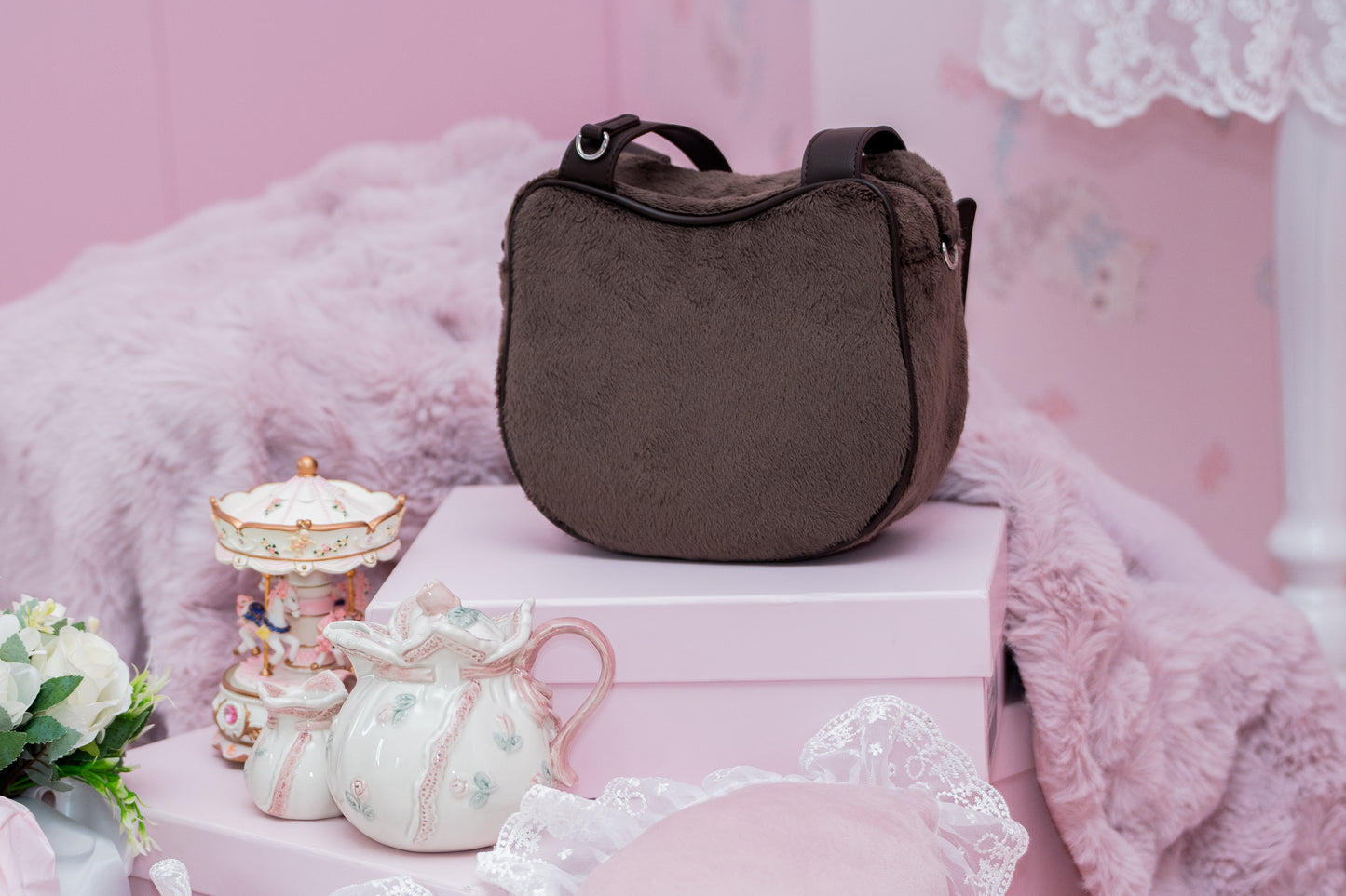 Fluffy Kitty Bag - Chocolate Kitty [PREORDER]